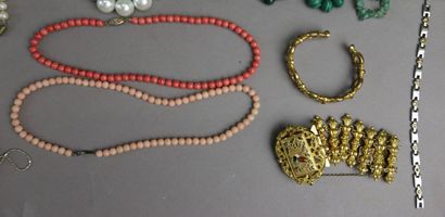 Set of costume jewelry including necklaces...
