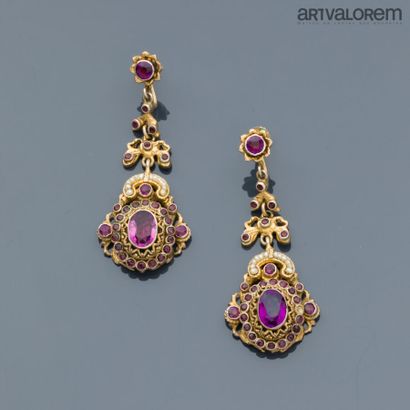 Probably Hungarian work
Silver vermeil set...