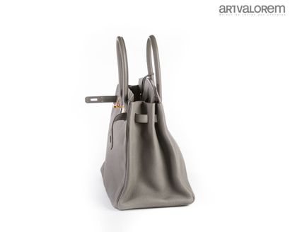 HERMÈS Paris
Birkin bag 35cm in grey togo...