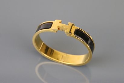 HERMÈS Paris
H-click bracelet, black enamel,...