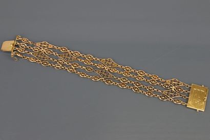Bracelet in yellow gold 750°/°°, consisting...