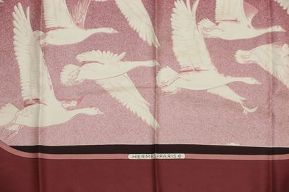 HERMÈS Paris
Printed silk square, titled...