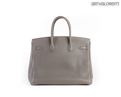 HERMÈS Paris
Birkin bag 35cm in grey togo...