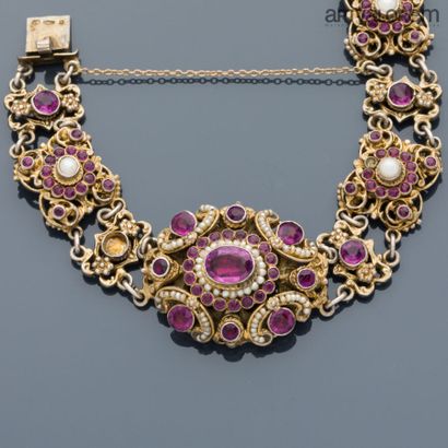 Probably Hungarian work
Silver vermeil set...