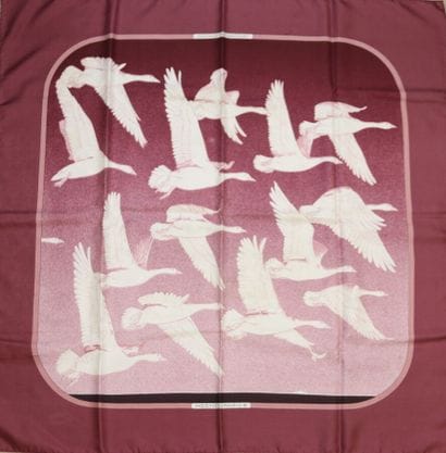 HERMÈS Paris
Printed silk square, titled...