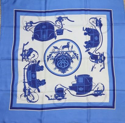HERMÈS Paris
Printed silk square, 