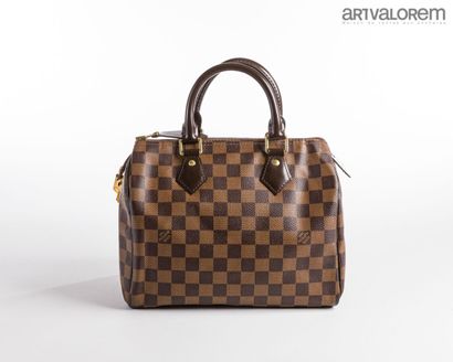 LOUIS VUITTON
Speedy 25 bag in ebony checkerboard...