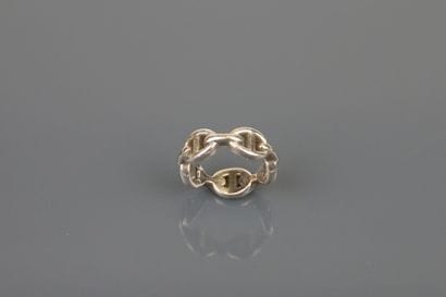 HERMÈS Paris
Anchor chain ring in silver.
Signed,...