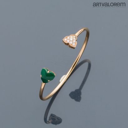 LUCA CARATI
750°/°° pink gold open link bracelet,...