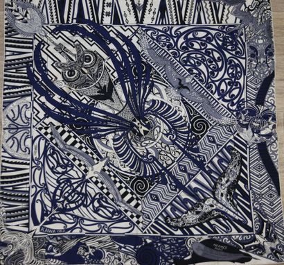HERMÈS Paris
Printed silk twill square, titled...
