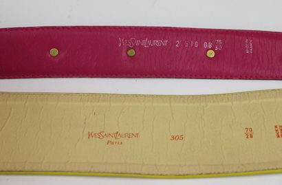 YVES SAINT LAURENT and GOOSSENS
Belt in fuchsia...