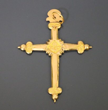 Norman cross in yellow gold 750°/°°.
Dim:...