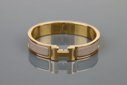 HERMÈS Paris
H-click bracelet, taupe enamel,...