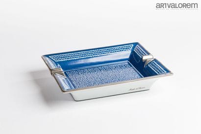 HERMÈS Paris
Porcelain ashtray painted with...