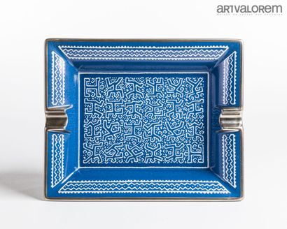 HERMÈS Paris
Porcelain ashtray painted with...