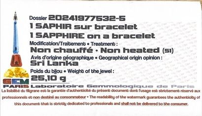 Openwork white and yellow gold 750°/°° bangle...