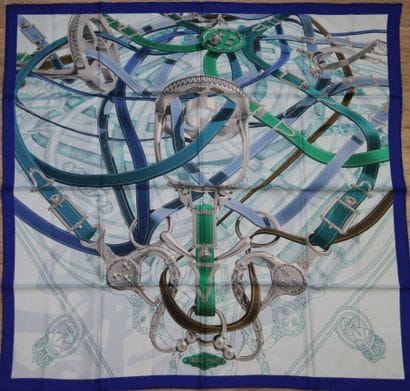 HERMÈS Paris
Printed silk twill 
