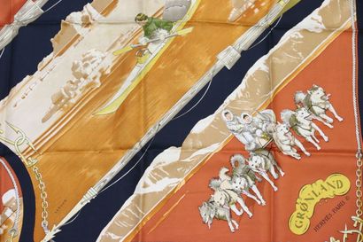 HERMÈS Paris
Printed silk square, titled...