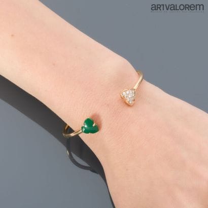 LUCA CARATI
750°/°° pink gold open link bracelet,...