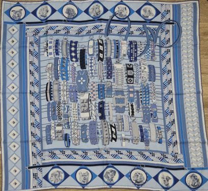 HERMÈS Paris
Printed silk twill square, titled...