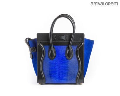 CELINE
Luggage handbag in black box calfskin,...