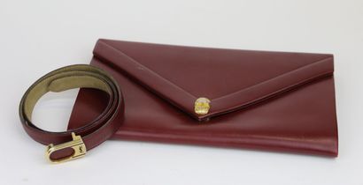 YVES SAINT LAURENT Paris
Burgundy leather...