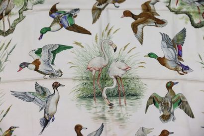 HERMÈS Paris
Printed silk square titled 