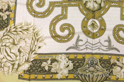 HERMÈS Paris
Printed silk square, titled...