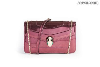 BULGARI
Serpenti' shoulder bag in burgundy...