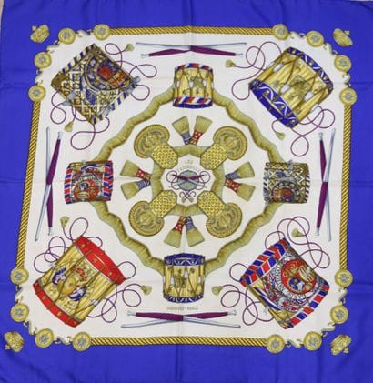 HERMÈS Paris
Printed silk square, titled...
