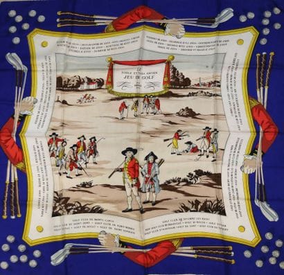 HERMÈS Paris
Printed silk square, titled...