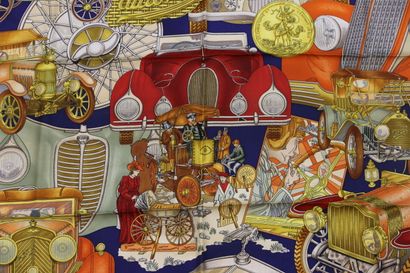 HERMÈS Paris
Printed silk square, titled...