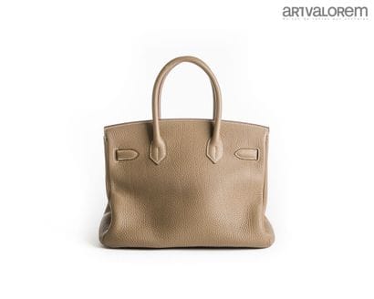 HERMÈS Paris
Birkin bag 30cm turned inside...