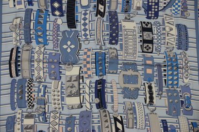 HERMÈS Paris
Printed silk twill square, titled...