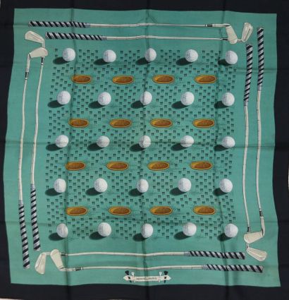 HERMÈS Paris
Printed silk square, 