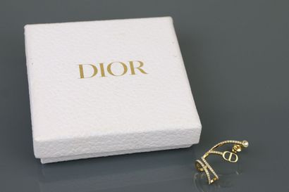 DIOR
Gold-plated metal mono-earring set with...