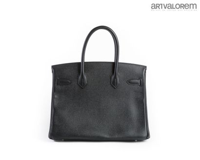 HERMÈS Paris
Birkin bag 30cm in black Epsom...