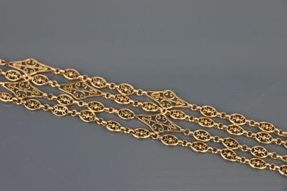 Bracelet in yellow gold 750°/°°, consisting...