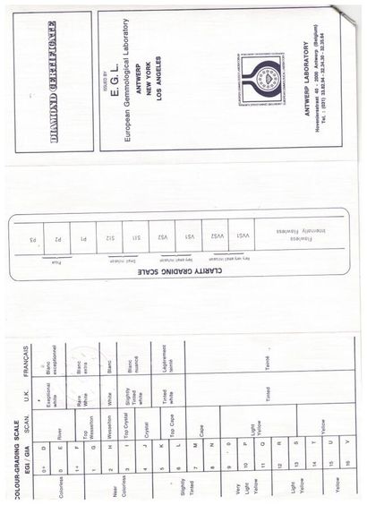 Diamant sous scellé N° 511597 avec Certificat...