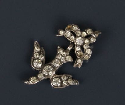 Silver dove of the Holy Spirit adorned with...