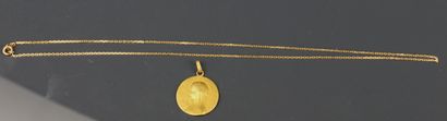 Yellow gold 750°/°° chain with força links,...