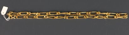Chain in 750°/°° gold with alternating horse...