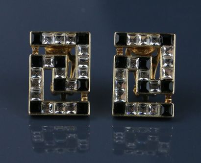 VERSACE
Deux paires de clips d'oreilles en...