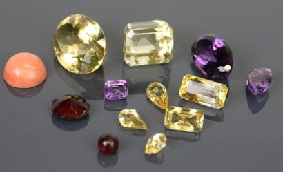 Lot of citrines and amethysts of various...