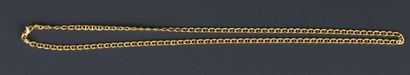 Necklace in yellow gold 750°/°° with marine...
