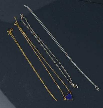 Necklace in yellow gold 750°/°° força mesh...