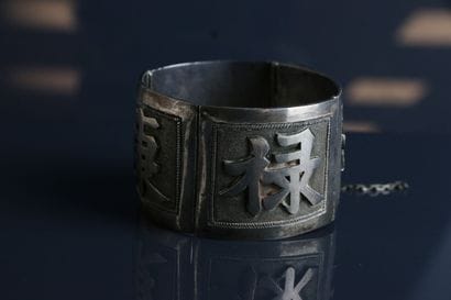 Articulated bracelet in silver 800 °/°° with...
