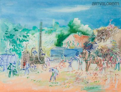 Jean DUFY (1888-1984)
Les battages, vers...
