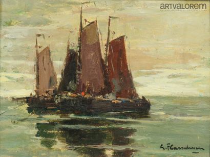 Gustave FLASSCHOEN (1868-1940)
Marine
Huile...