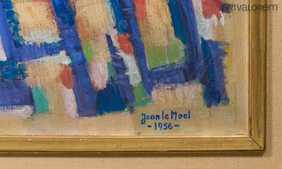 Jean LE MOAL (1909-2007). 
Composition abstraite...
